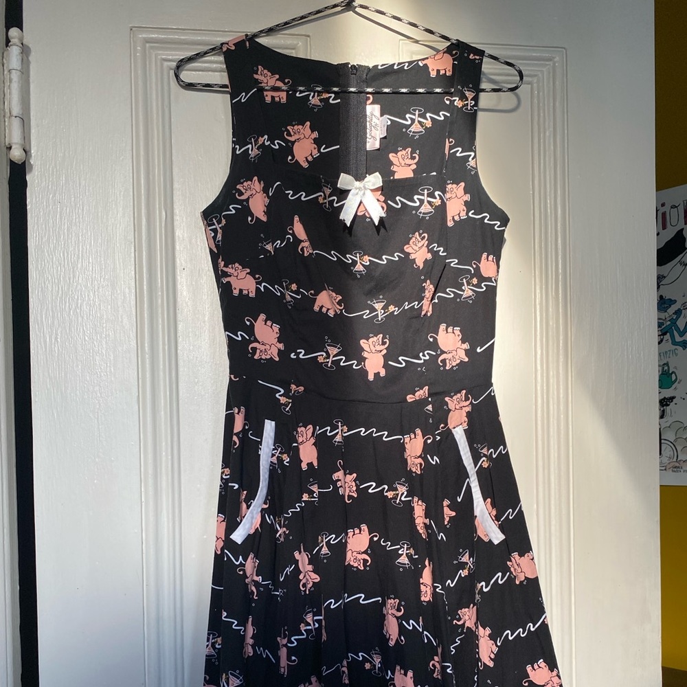 Golightly Pinupgirl Lily Dress in Tipsy Elephant